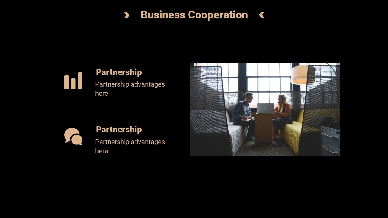 企业服务财务解决方案商业计划书PPT模板-Business Cooperation