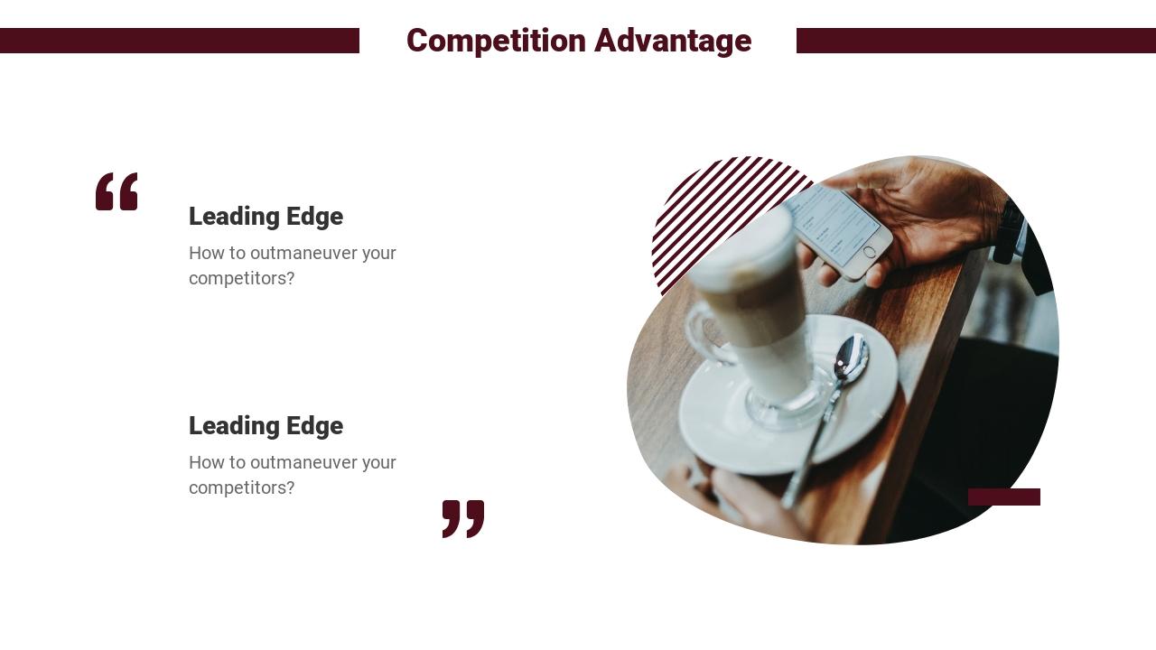 餐饮行业路演融资商业计划书英文PPT模板-Competition Advantage