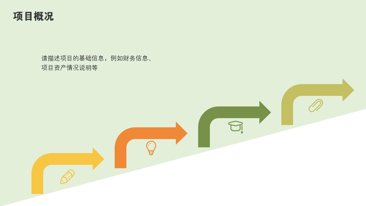 多彩缤纷项目可行性研究PPT模版-项目概况<br>