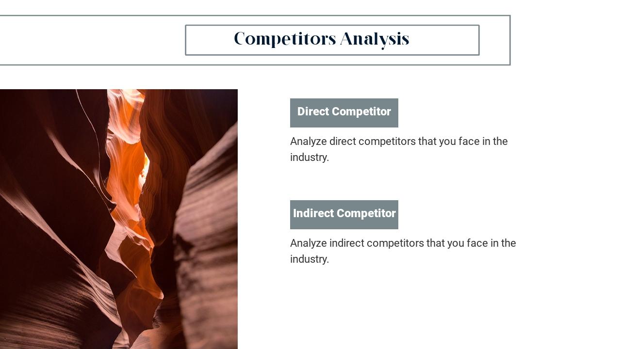蓝灰色通用竞争分析PPT模板-Competitors Analysis