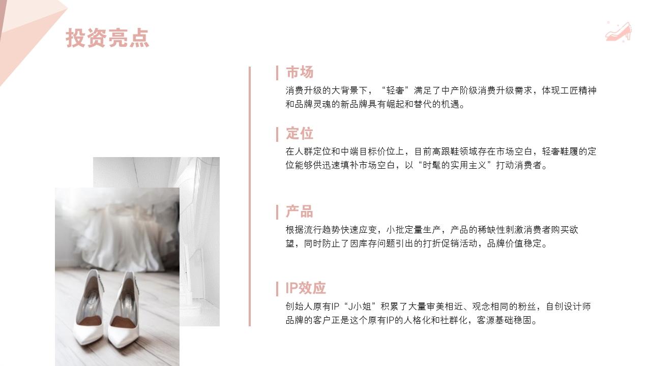 轻奢女鞋设计师品牌97steps商业计划书-投资亮点