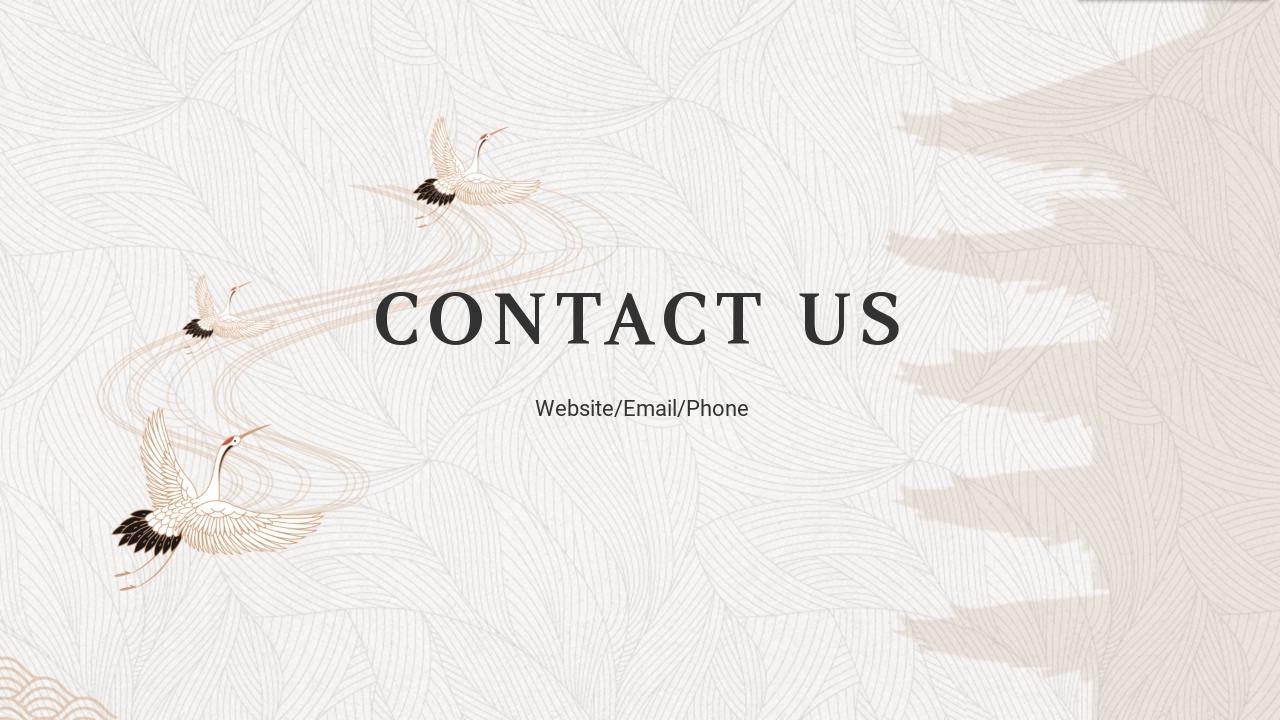 传统手工艺文化创业融资商业计划书PPT模板-CONTACT US