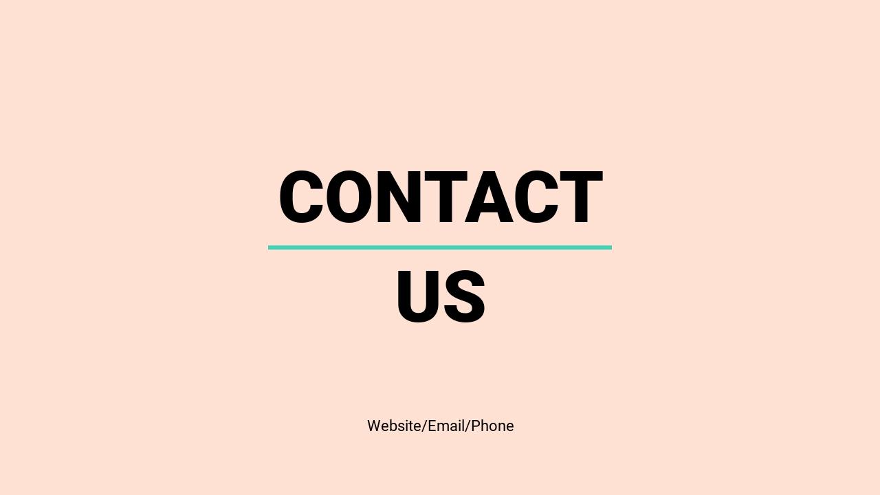 帆船邮轮海上娱乐体育项目商业计划书PPT-Contact Us