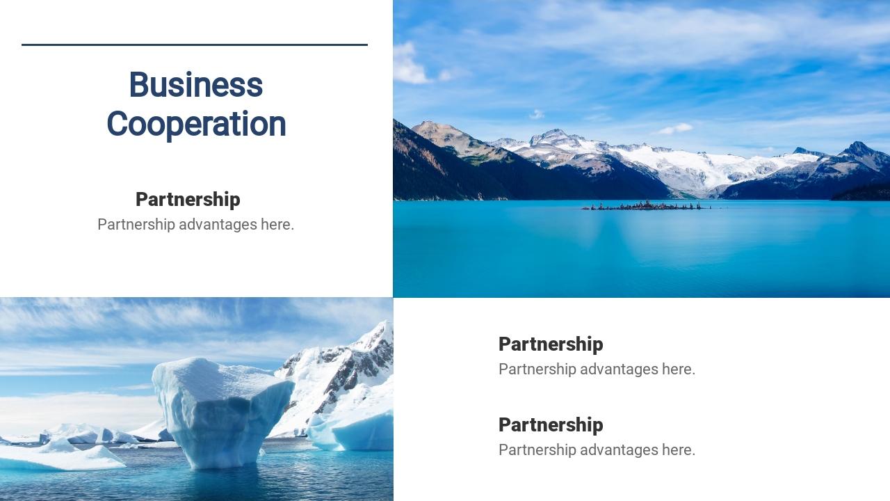 蓝色海洋冲浪商业计划书英文PPT模板-Business Cooperation