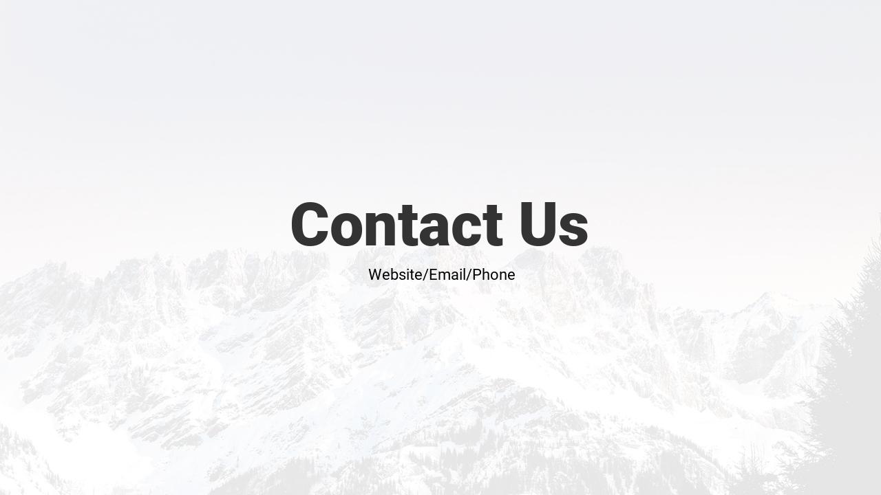 极简艺术文创空间运营体融资商业计划书模板-Contact Us
