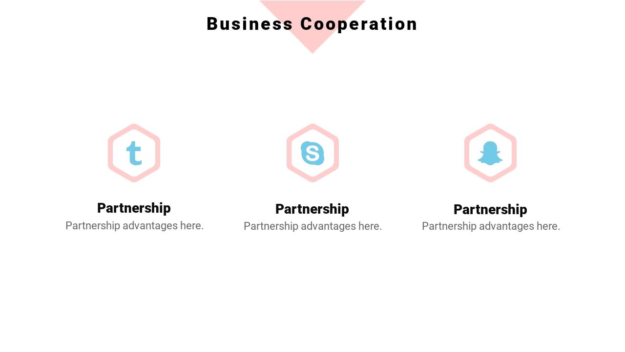 粉蓝清新餐饮美食商业计划书英文PPT模板-Business Cooperation