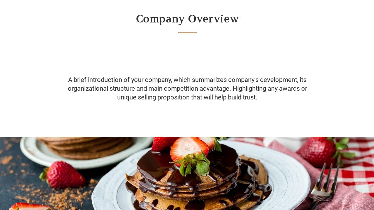 餐饮甜品饮料商业计划书PPT-Company Overview