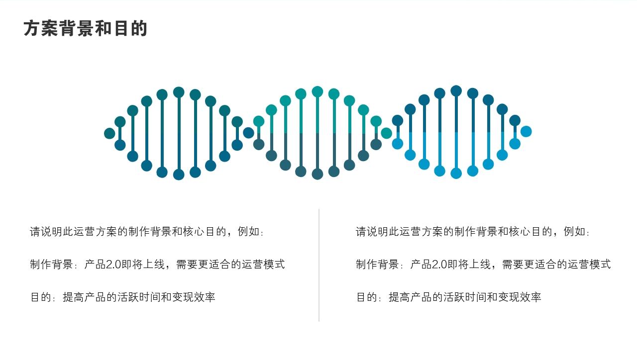 海洋风景度假项目运营方案PPT模版-方案背景和目的<br>