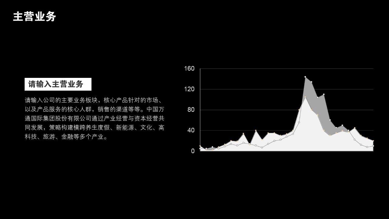 黑白复古照片公司简介PPT模版-主营业务